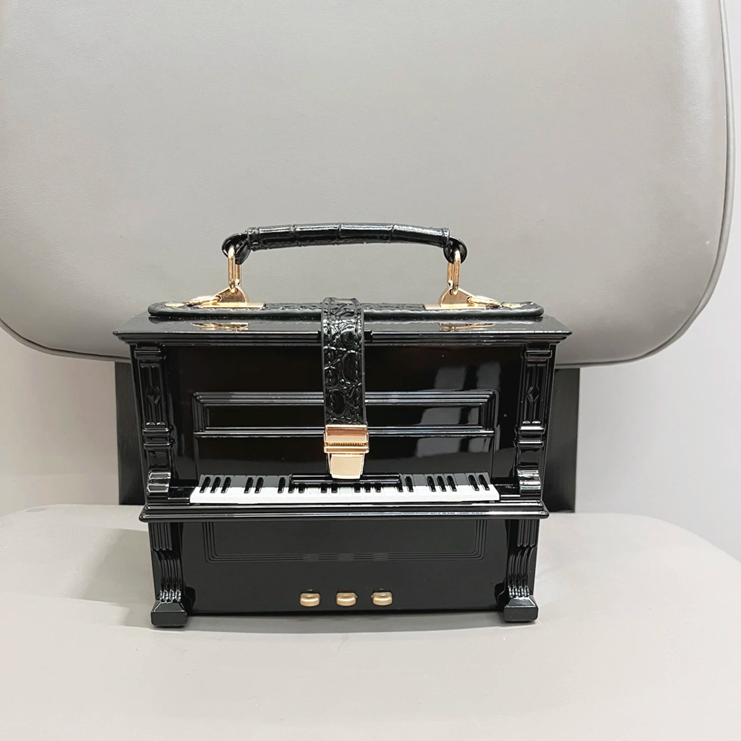 Pre Order:  Piano Top Handle Handbag