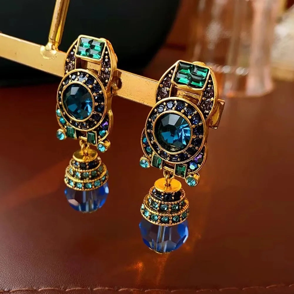 Pre Order:  Azure Dangling Clip Earrings