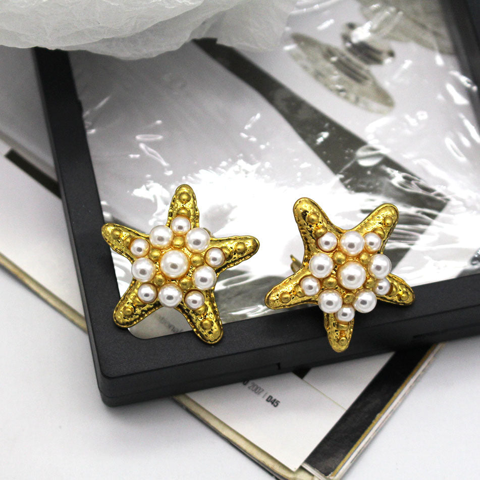 Pre Order: Vintage Seaside Vacation Starfish Earrings