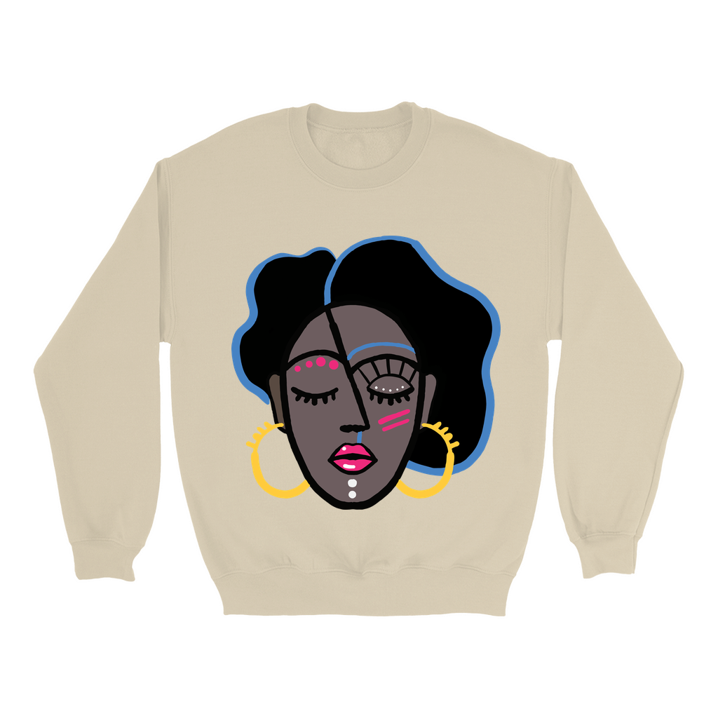 Mocha Afro Pink Sweatshirt