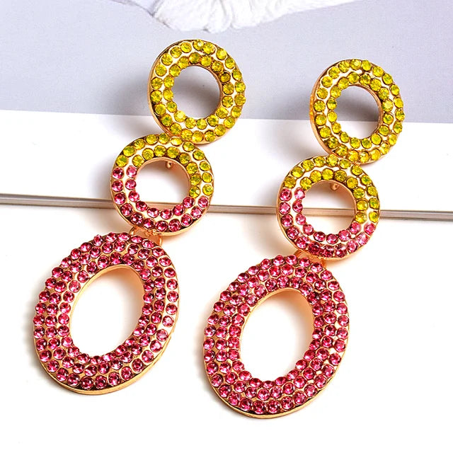 Pre Order:  Triple Hoops Dangle Earrings