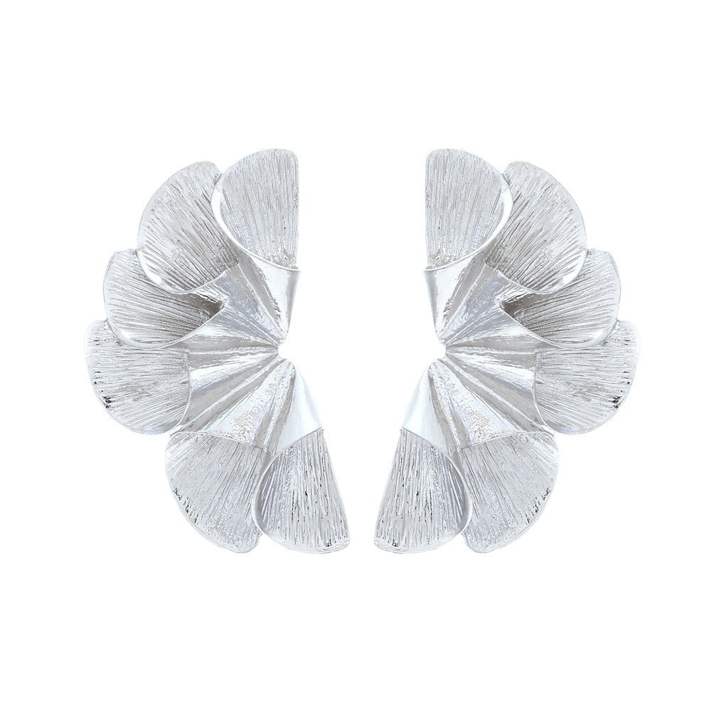 Pre Order:  Fan-Shaped Leaf Earrings