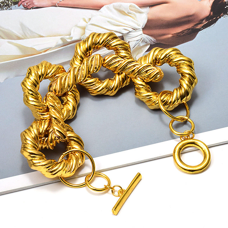 Pre Order:  Linked Spiral Coil Bracelet