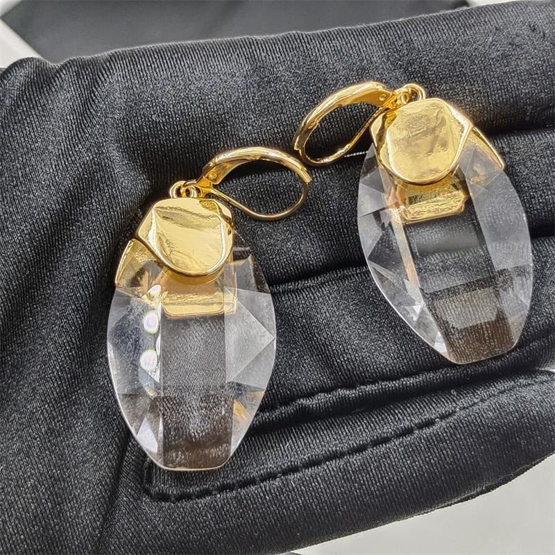 Pre Order:  French Transparent Crystal Earrings