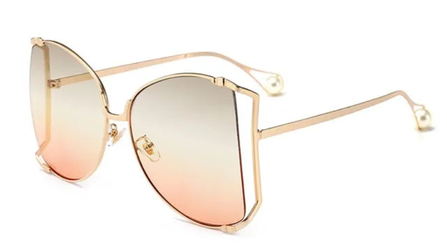 Pre Order:  Pearl Temple Tips Square Sunglasses