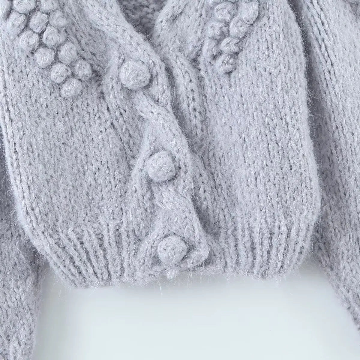 Pre Order:  Crochet Knitted Cropped Cardigan Sweater