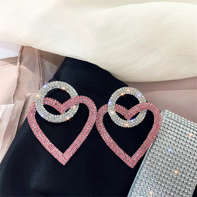 Pre Order:  Circle-of-Love Rhinestone Earrings