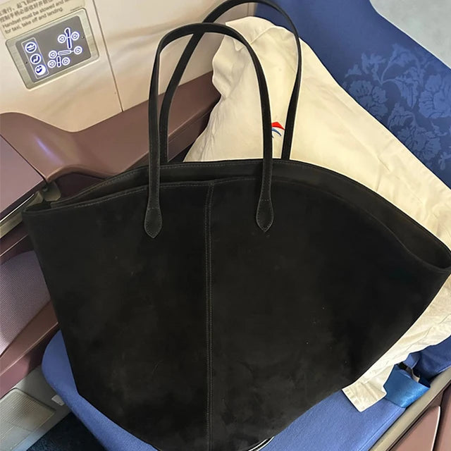 Faux Suede Large Capacity Bag