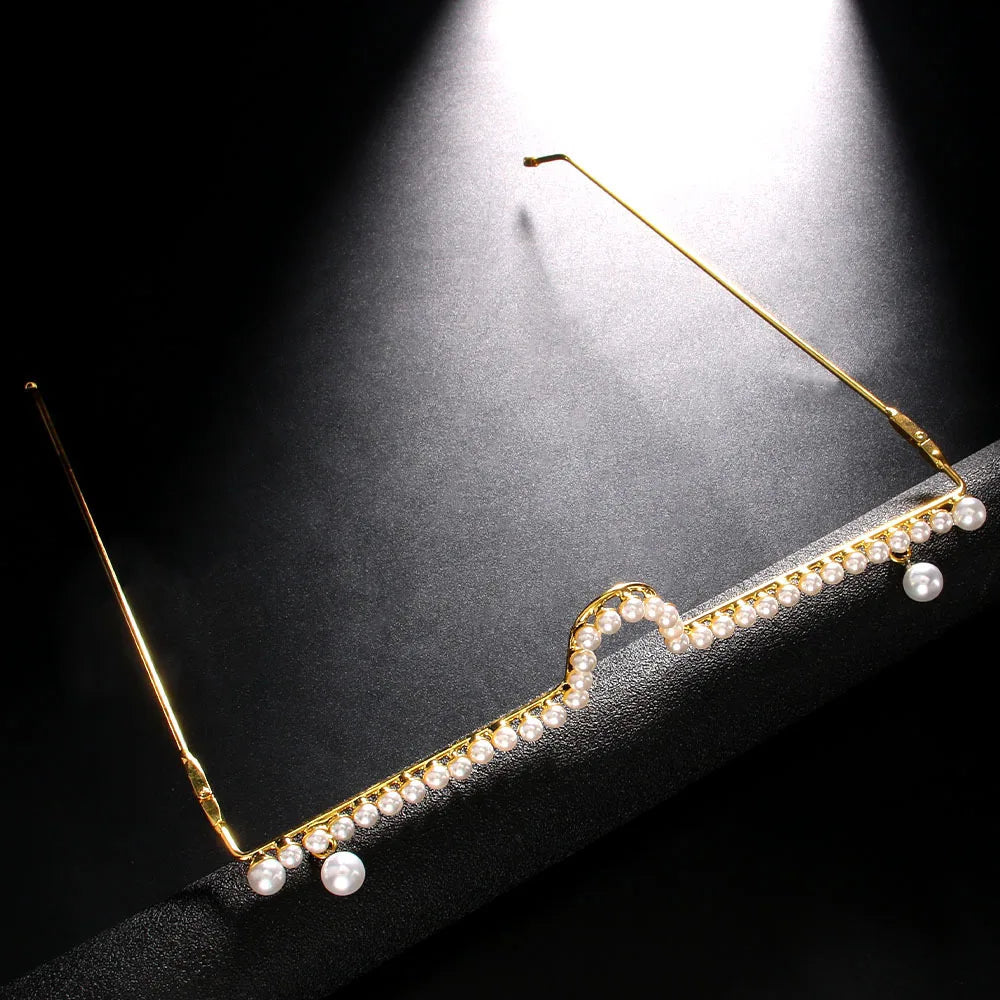 Pre Order:  Pearl Pendant No Lens Party Eyeglasses