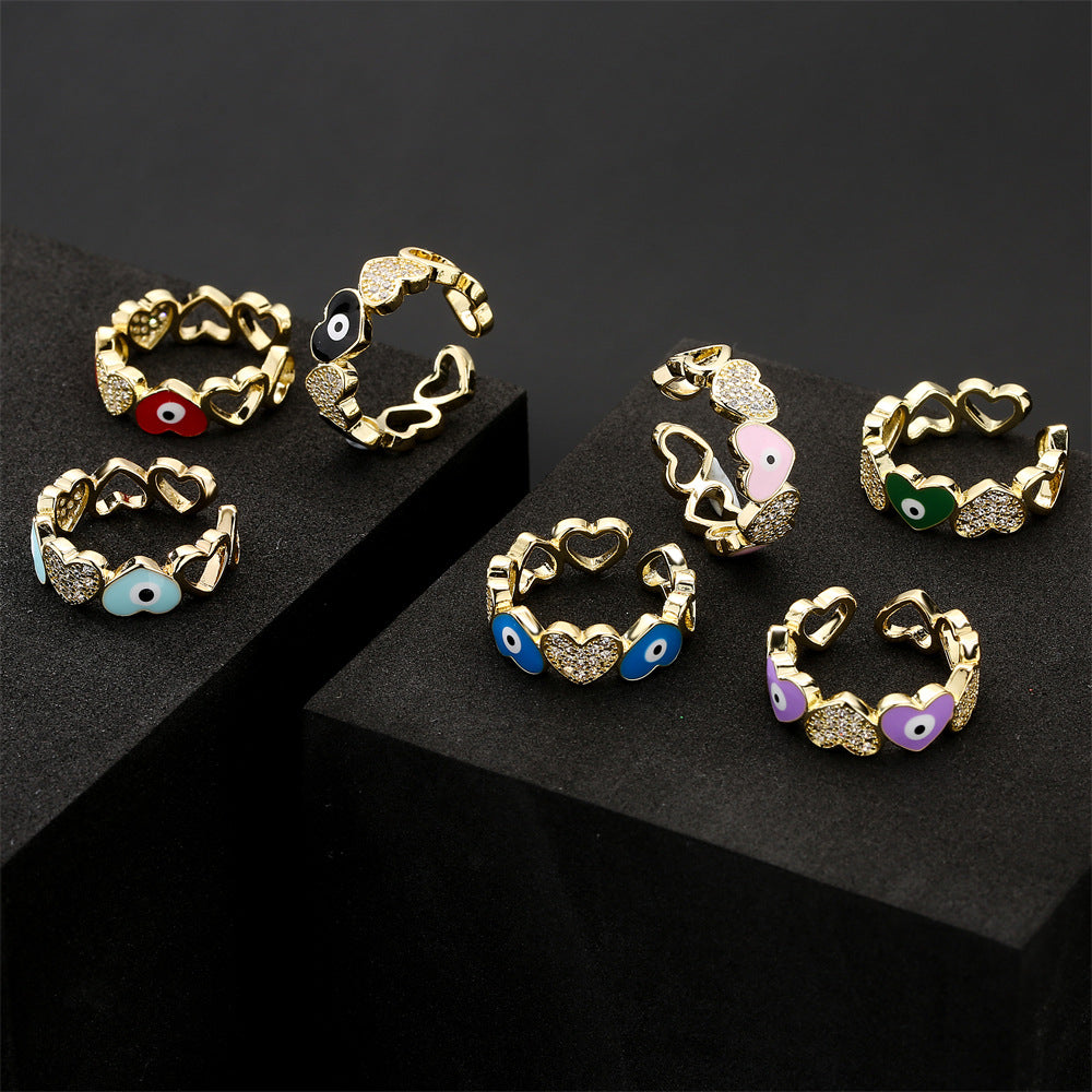 Pre Order:  Hearts Link Open Adjustable Rings