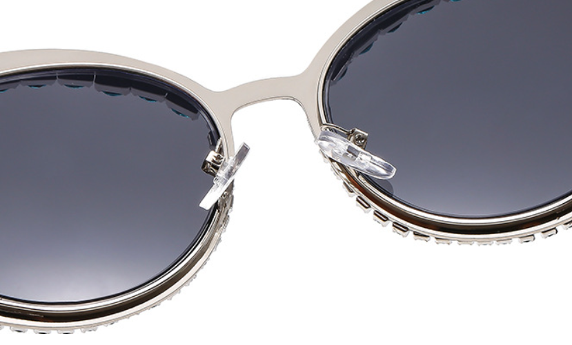 Pre Order:  Rhinestones Cutout Frame Sunglasses