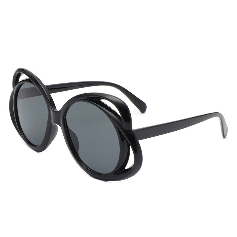 Pre Order:  Oval Hollow Frame Sunglasses