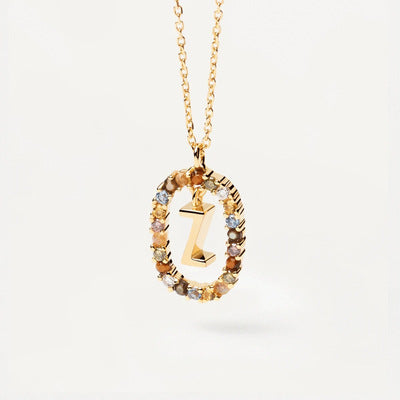 Pre Order:  Letter Pendant Collarbone Necklace