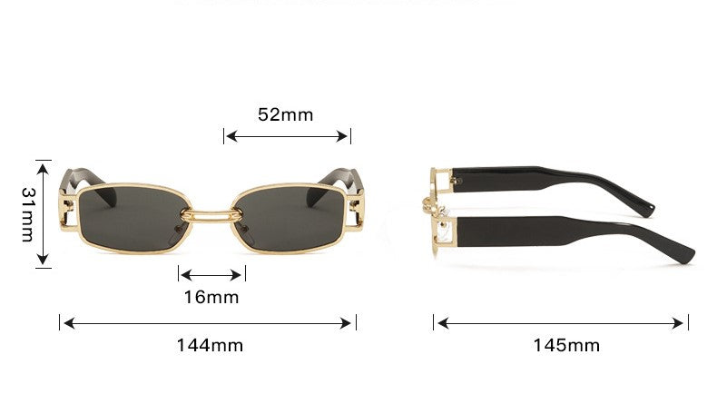 Pre Order:  Irregular Retro Small Frame Sunglasses