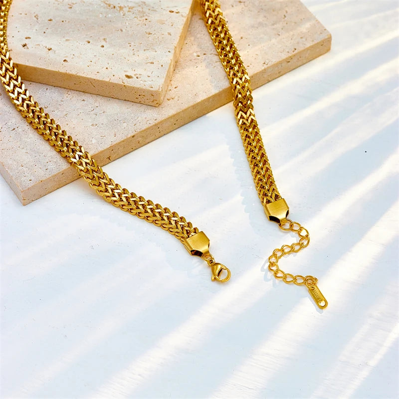 Pre Order:  Double Wheat Chain Necklace