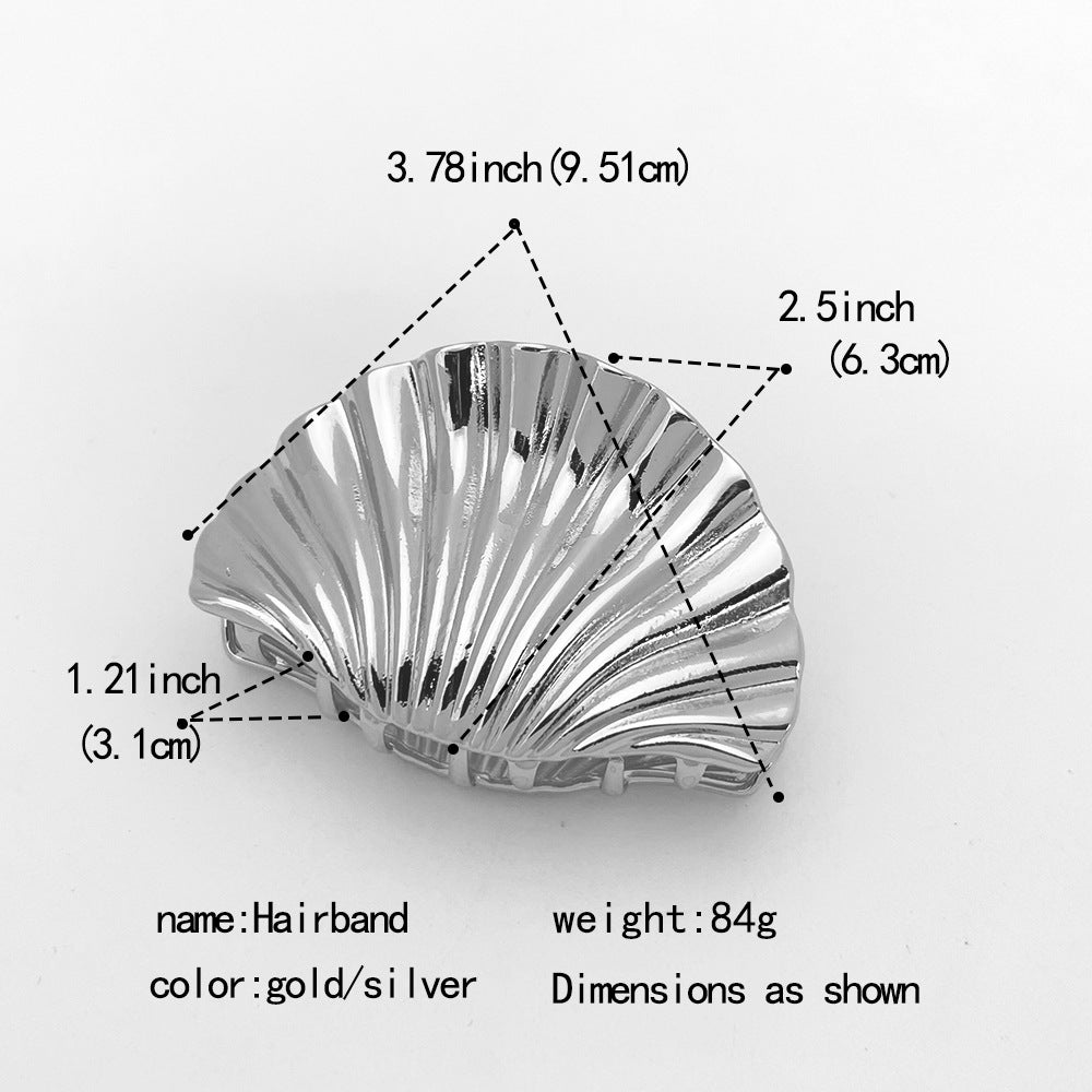 Pre Order:  Shell Pleated Hair Clip