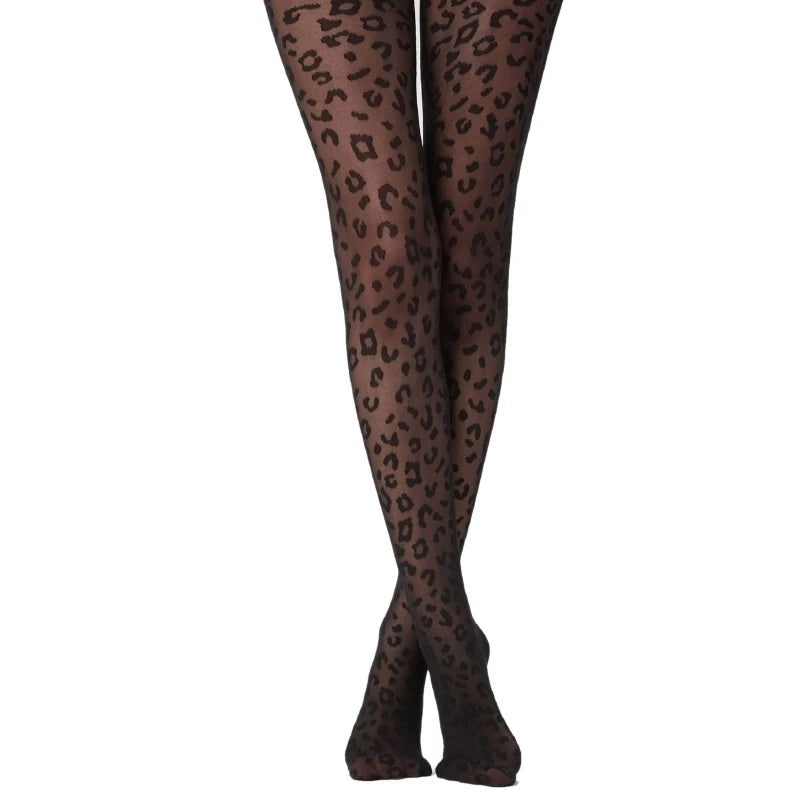 Pre Order:  Leopard Silky Pantyhose