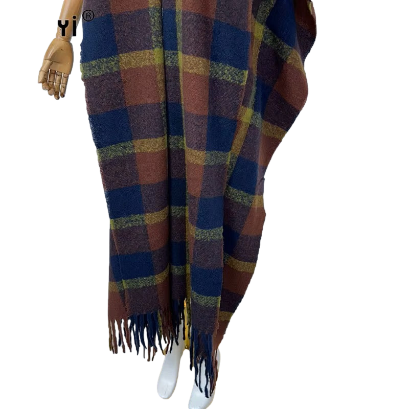 Pre Order:  Multi Tartan Plaid Maxi Cardigan - WINI