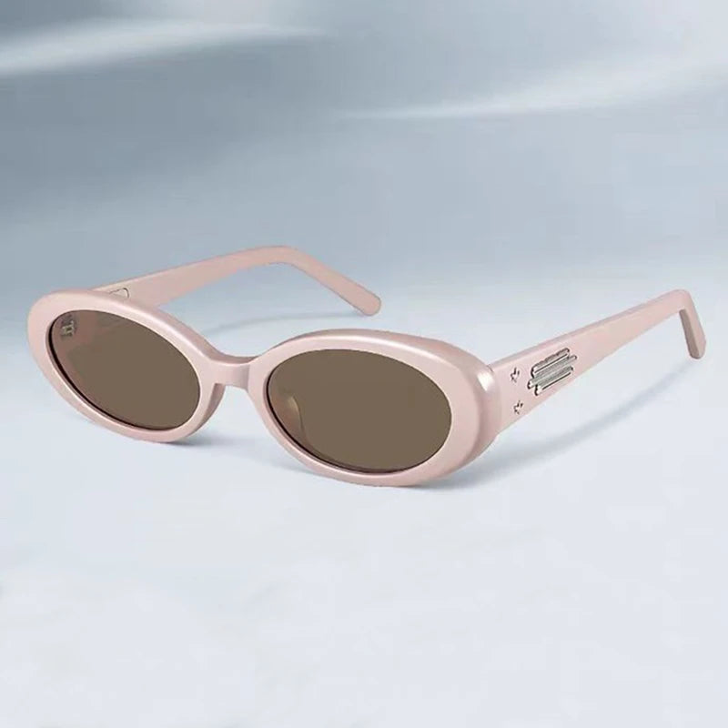 Pre Order:  Retro Oval Panel Sunglasses