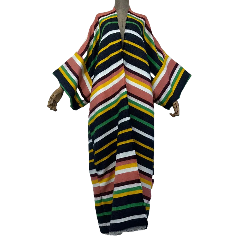 Pre Order:  Cozy Striped Maxi Cardigan - WINI