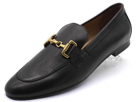 Pre Order:  Metal Buckles Sheepskin Loafers