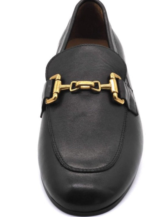 Pre Order:  Metal Buckles Sheepskin Loafers