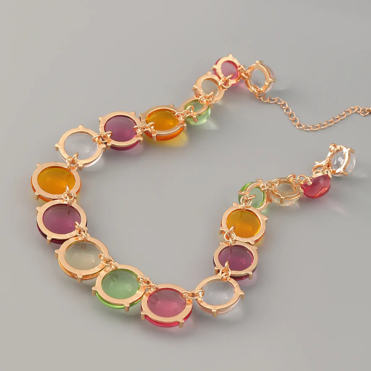 Pre Order:  Multicolor Alloy Resin Choker Necklace