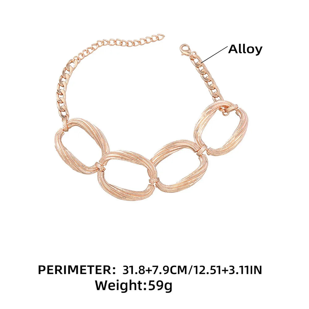 Pre Order:  Textured Linked Rings Choker