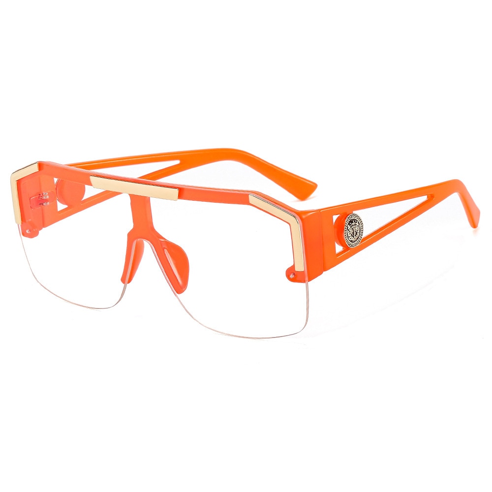 Pre Order:  Oversized Square Semi-Rimless Sunglasses