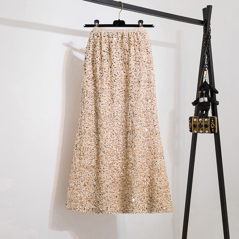 Pre Order:  Sequined High Waist Fishtail Skirt