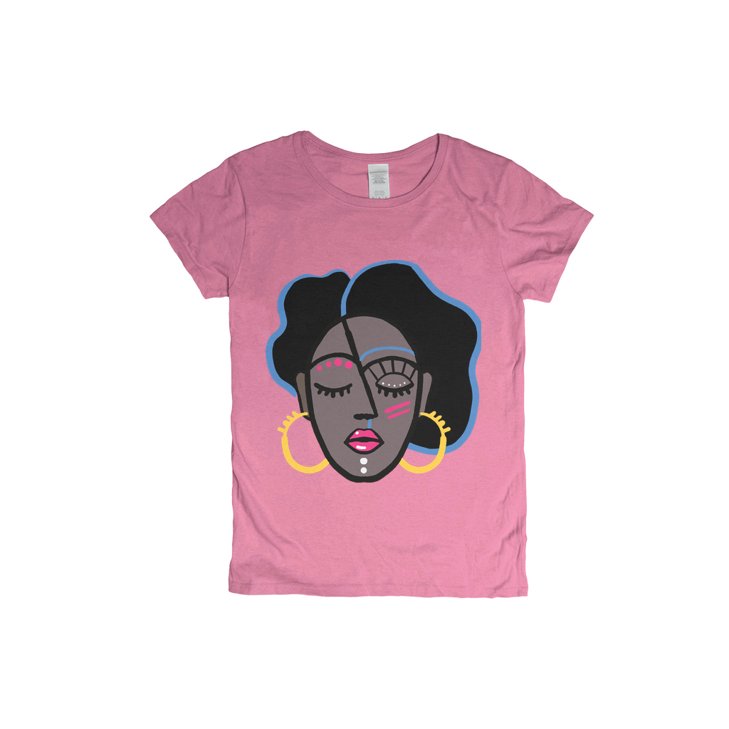 Mocha Afro Pink T-Shirt