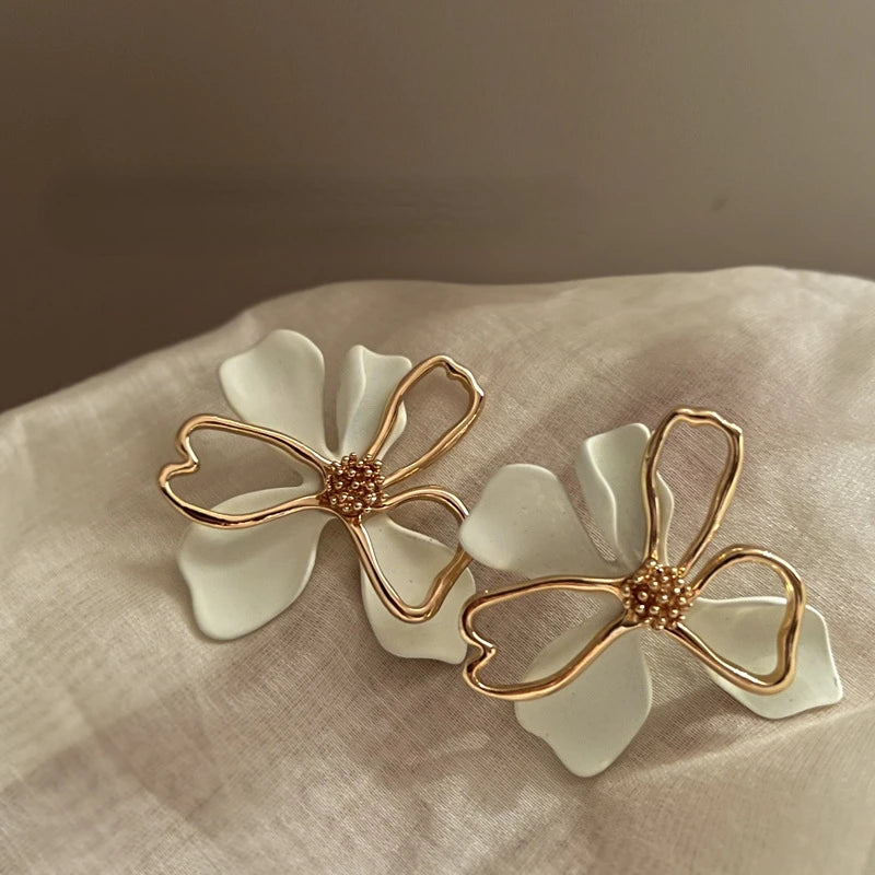 Pre Order:  Two-Layer Petal Stud Earrings