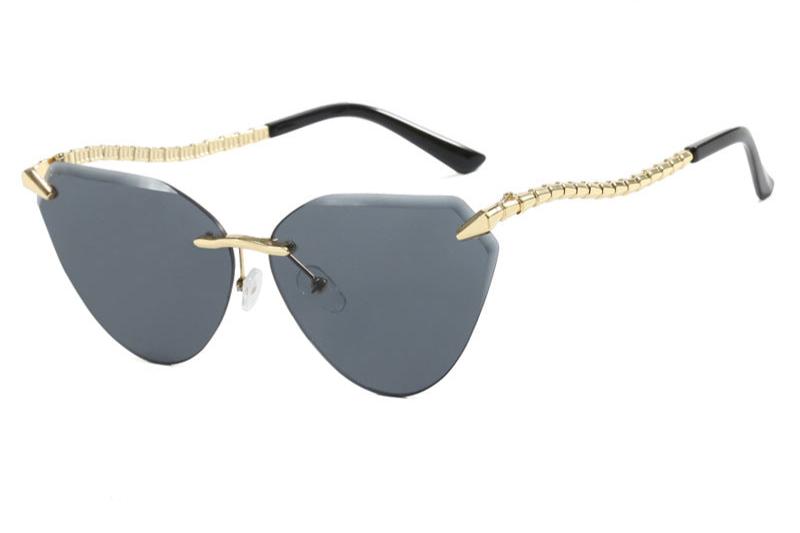 Pre Order:  Snake Rimless Cat Eye Sunglasses