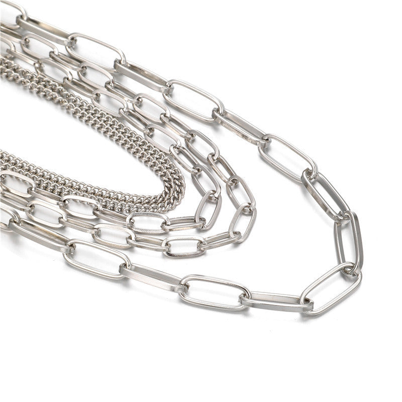 Pre Order:  Five-Strand Chain Link Necklace