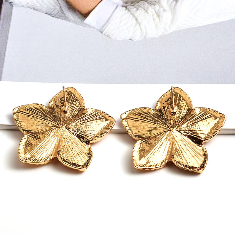 Pre Order:  Textured Floral Stud Earrings