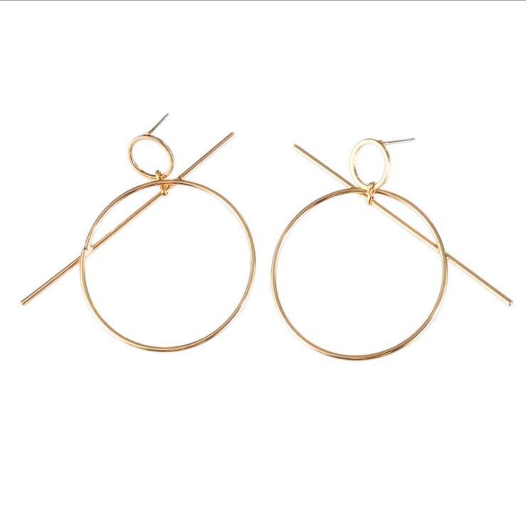 Pre Order:  Geometric Double Circle Earrings