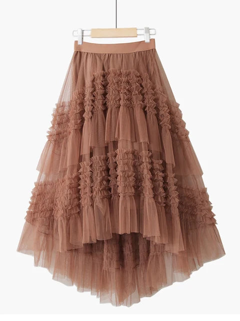 Pre Order:  3 Layers Tiered Tulle Skirt