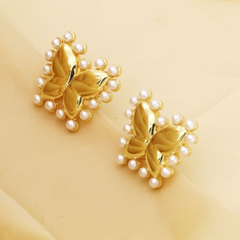 Pre Order:  Pearl Butterfly Love Star Earrings