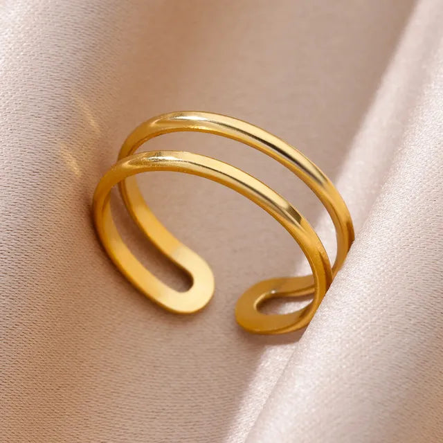 Pre Order:  Assorted Gold Plated Open Rings