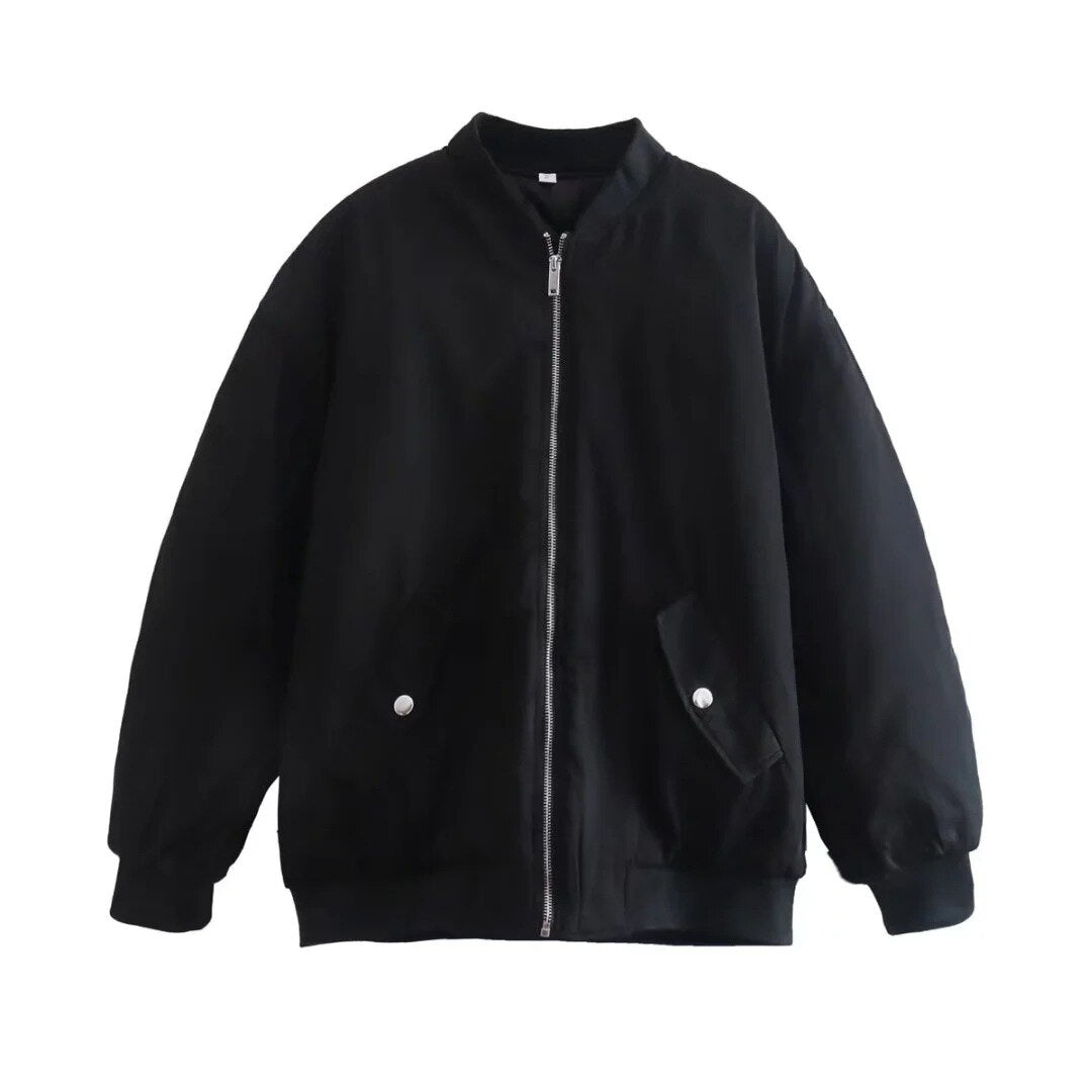 Pre Order: Retro Vintage Oversized Bomber Jacket