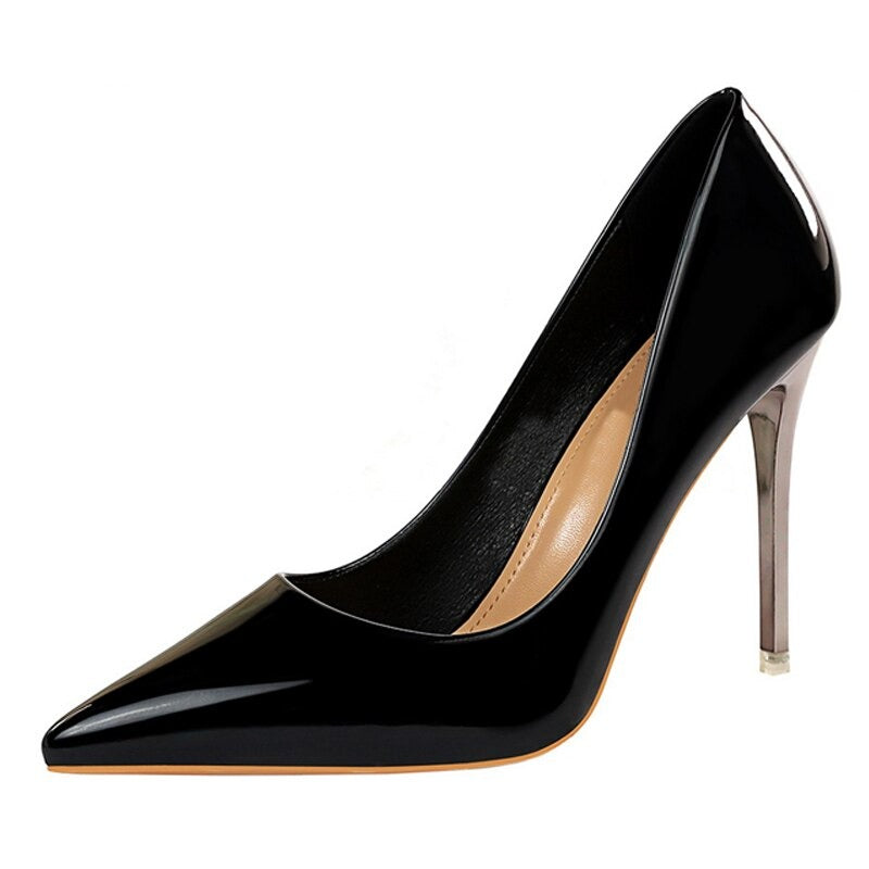 Pre Order:  Glossy Pointed Toes Stilettos