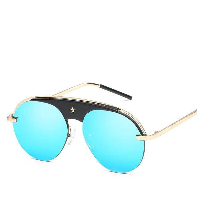 Pre Order:  Retro Single Bridge Star Sunglasses