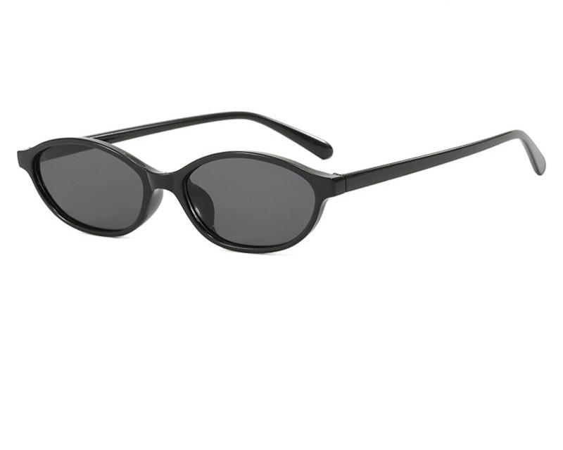 Sleek Oval Cat-Eye Sunglasses