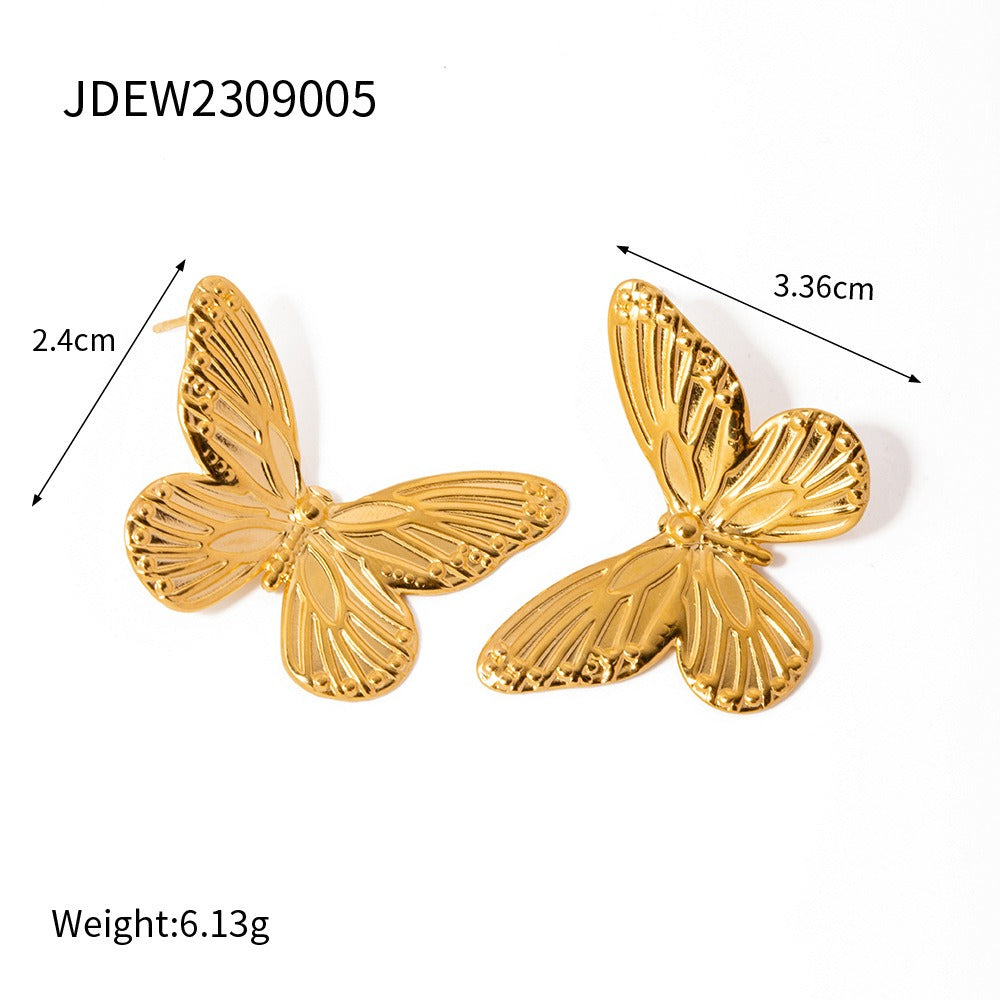 Pre Order:  Butterfly Gold Earrings