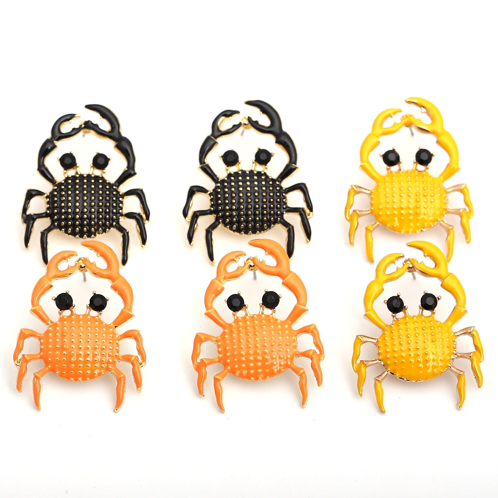 Pre Order:  Cute Little Crab Alloy Earrings