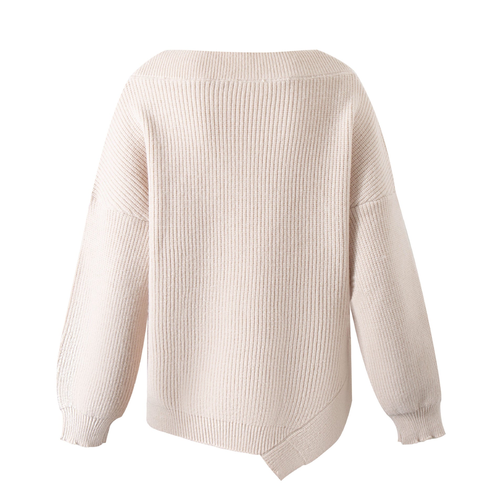 Pre Order: Loose Elastic Thread Irregular Knitting Sweater