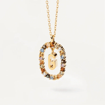 Pre Order:  Letter Pendant Collarbone Necklace