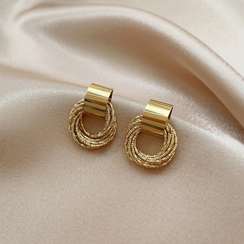 Pre Order:  Elegant Hoop Needle Earrings