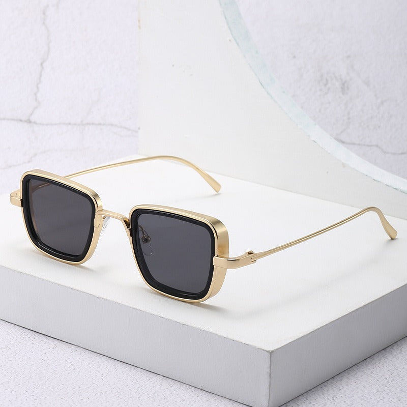 Pre Order:  Square Metal Frame Colored Sunglasses