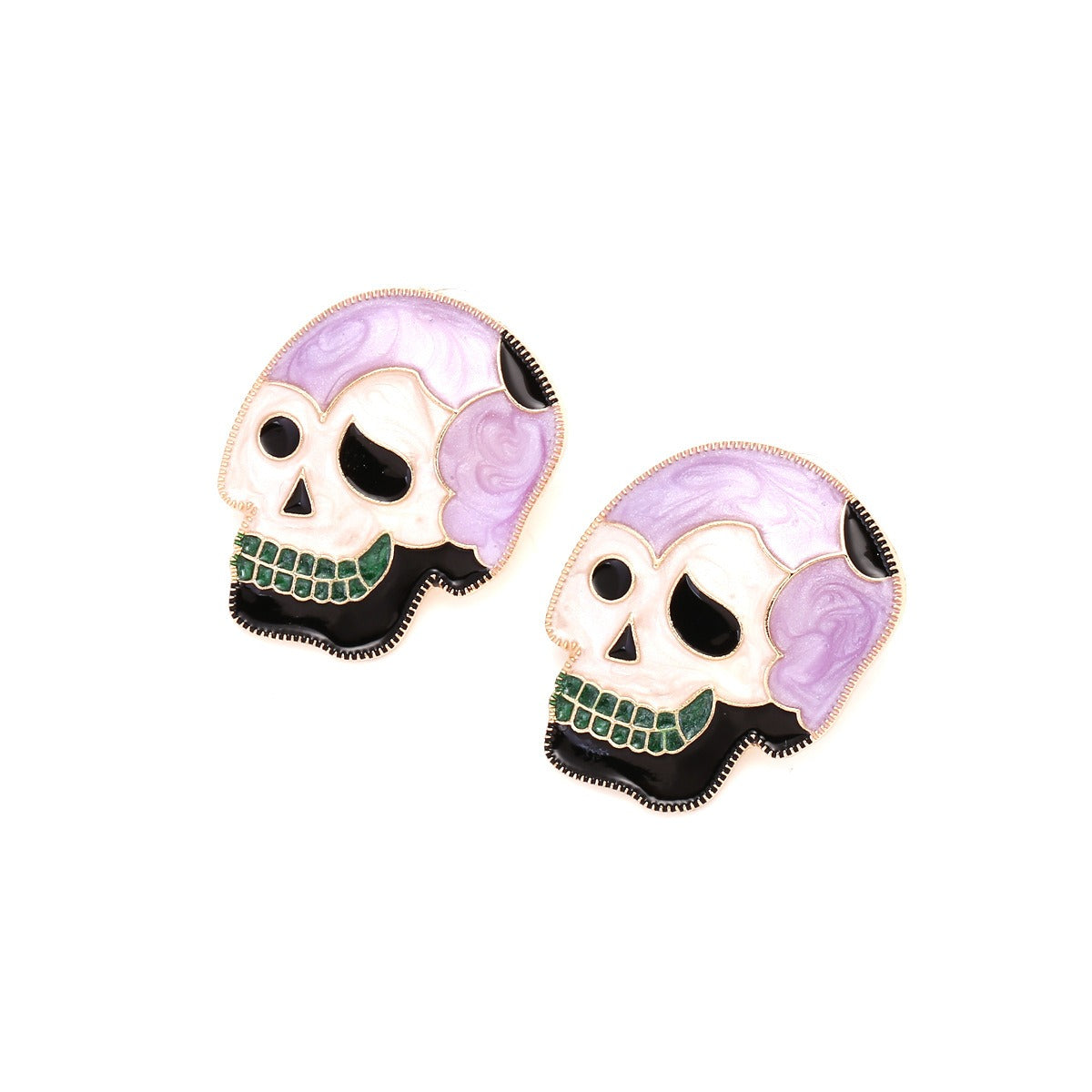 Pre Order:  Alloy Drip Oil Skeleton Earrings